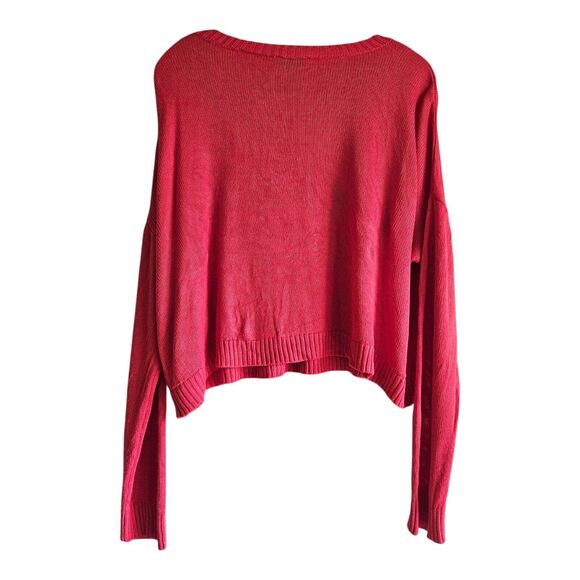 SHOW ME YOUR MUMU Women L Sweater Cha Cha Cha Cropped Oversized Long Sleeve 54" - Picture 7 of 7